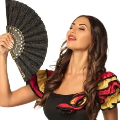 Flamenco vifte Sort