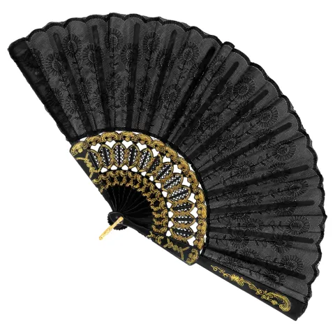 Flamenco vifte Sort
