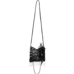 Flapper Taske med sorte pailletter