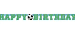 Fodbold banner i blå-grøn