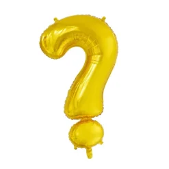 Folie ballon BOGSTAVER - GULD 102 cm