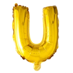 Folie ballon BOGSTAVER - GULD 102 cm