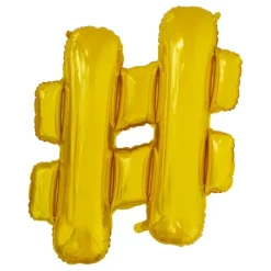 Folie ballon BOGSTAVER - GULD 102 cm