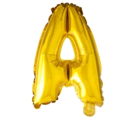 Folie ballon BOGSTAVER - GULD 102 cm