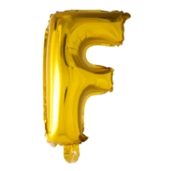 Folie ballon BOGSTAVER - GULD, 41 cm