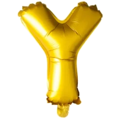 Folie ballon BOGSTAVER - GULD, 41 cm