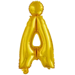 Folie ballon BOGSTAVER - GULD, 41 cm