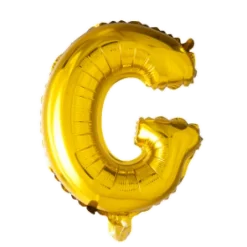 Folie ballon BOGSTAVER - GULD, 41 cm