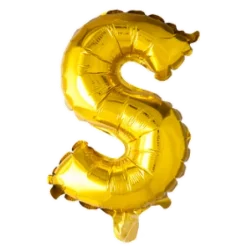 Folie ballon BOGSTAVER - GULD, 41 cm