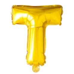 Folie ballon BOGSTAVER - GULD, 41 cm