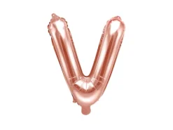 Folie ballon BOGSTAVER - Rosegold, 35 cm