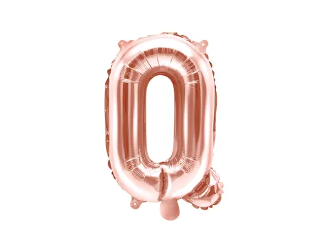 Folie ballon BOGSTAVER - Rosegold, 35 cm