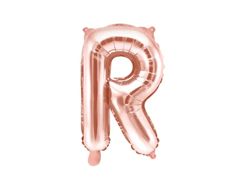 Folie ballon BOGSTAVER - Rosegold, 35 cm