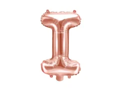 Folie ballon BOGSTAVER - Rosegold, 35 cm