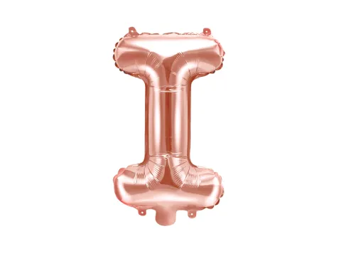 Folie ballon BOGSTAVER - Rosegold, 35 cm