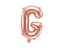 Folie ballon BOGSTAVER - Rosegold, 35 cm