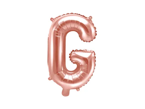 Folie ballon BOGSTAVER - Rosegold, 35 cm