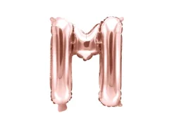 Folie ballon BOGSTAVER - Rosegold, 35 cm