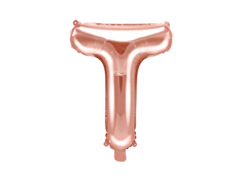 Folie ballon BOGSTAVER - Rosegold, 35 cm