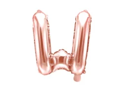 Folie ballon BOGSTAVER - Rosegold, 35 cm