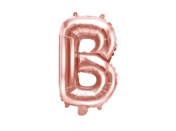 Folie ballon BOGSTAVER - Rosegold, 35 cm