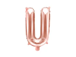 Folie ballon BOGSTAVER - Rosegold, 35 cm