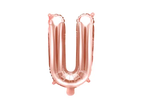 Folie ballon BOGSTAVER - Rosegold, 35 cm