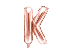 Folie ballon BOGSTAVER - Rosegold, 35 cm
