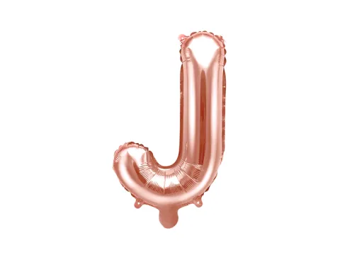 Folie ballon BOGSTAVER - Rosegold, 35 cm