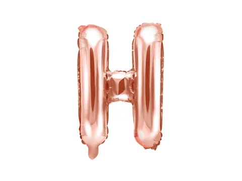 Folie ballon BOGSTAVER - Rosegold, 35 cm