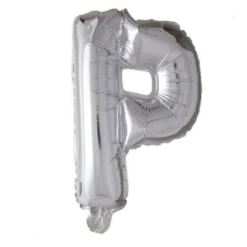 Folie ballon Bogstaver - SØLV, 41 cm