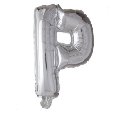 Folie ballon Bogstaver - SØLV, 41 cm