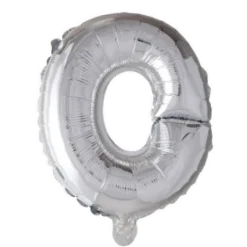 Folie ballon Bogstaver - SØLV, 41 cm