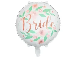 Folieballon Bride med blomster