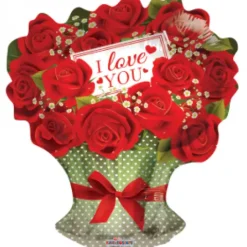 Folie ballon buket roser I LOVE YOU , 46 cm