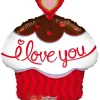 Folie ballon , 46 cm, CUPCAKE I LOVE YOU