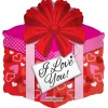 Folie ballon , 46 cm, GAVE I LOVE YOU
