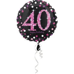 40 folie balloner sparkling pink