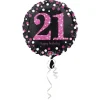 21 folie balloner sparkling pink
