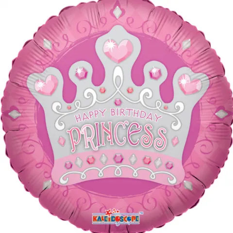 Folieballon Happy Birthday Princess