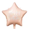 Folieballon Happy Birthday Pudder Pink
