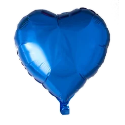 Folie ballon Hjerte 46 cm BLÅ