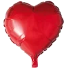 Folie ballon Hjerte 46cm i rød