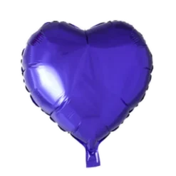 Folie ballon Hjerte 46 cm LILLA