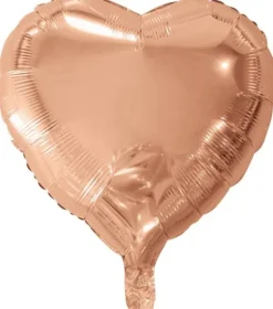 Folie ballon Hjerte 46 cm ROSEGOLD