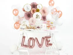 Folie ballon LOVE - rosegold