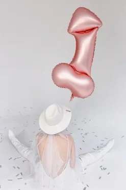 Folieballon Penis - Rosegold 112cm