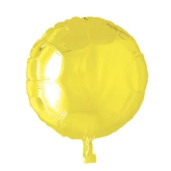 Folie ballon Rund Gul