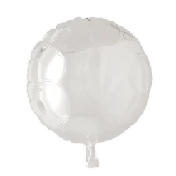 Folie ballon Rund HVID 46 cm