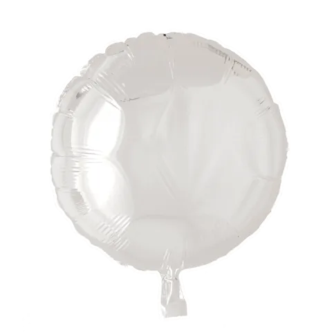Folie ballon Rund HVID 46 cm